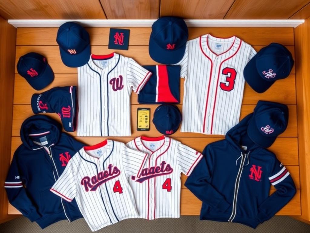 Team gear laid out